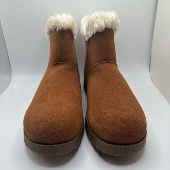 CUSIONAIRE Pull on Cozy Boot 8 CHESTNUT - Picture 2 of 7